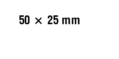 Aperçu ZPL: Étiquette 50 × 25 mm