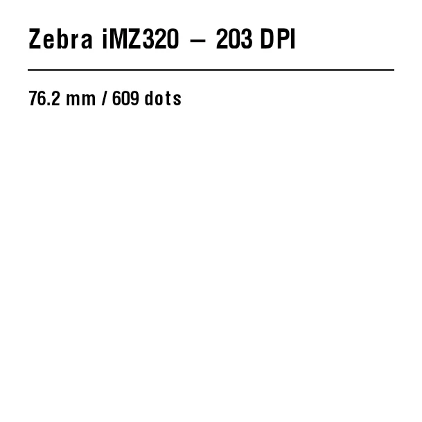 معاينة ZPL: Zebra iMZ320: دليل ZPL