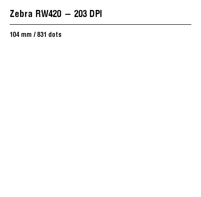 Anteprima ZPL: Zebra RW420: guida ZPL