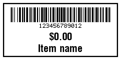 Preview of Price Tag with Barcode