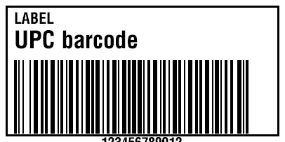 Preview of Bordered UPC Barcode