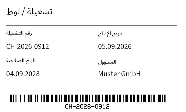 معاينة ملصق التشغيلة / اللوط