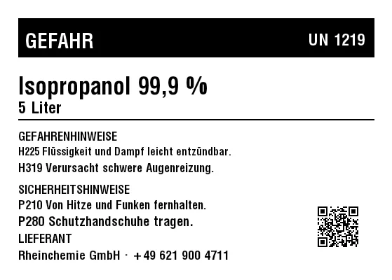 Vorschau von Chemikalien-Etikett