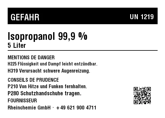 Aperçu de Étiquette chimique