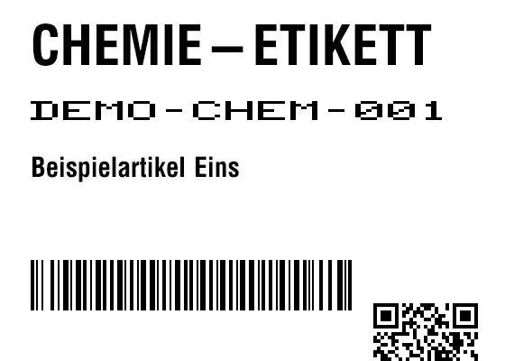 Preview of Chemical Label