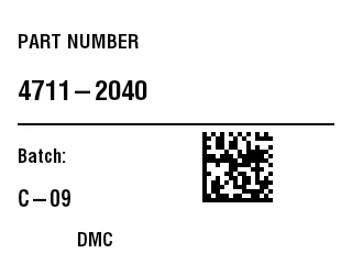 Preview of Data Matrix Small Parts Label