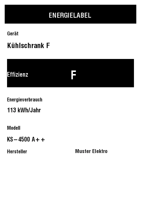 Vorschau von EU-Energielabel (Elektrogeräte)