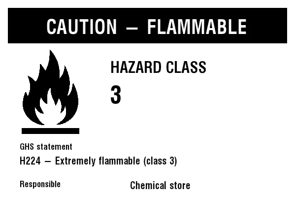 Preview of Flammable Hazard Label