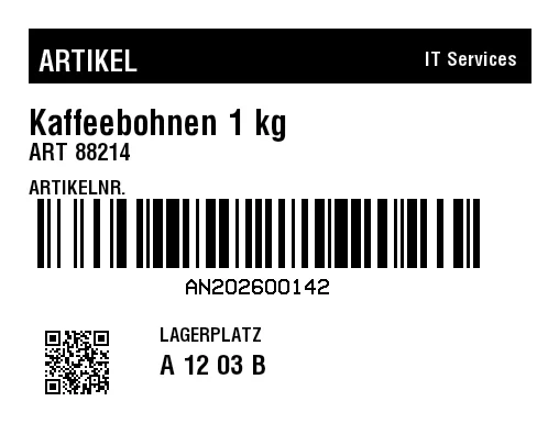 Vorschau von Allgemeines Barcode-Etikett