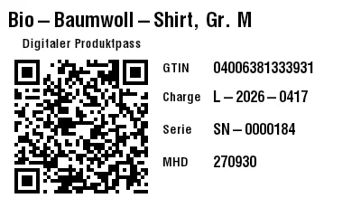 Vorschau von GS1 QR Code mit Digitalem Produktpass (DPP)