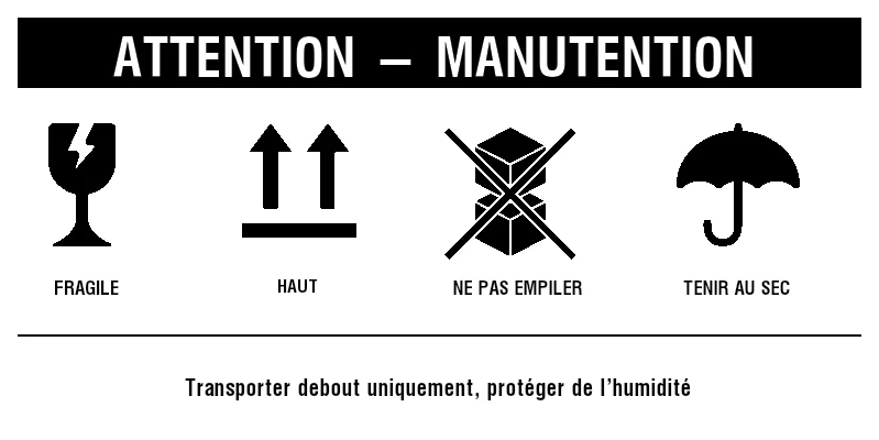 Aperçu de Série de pictogrammes de manutention