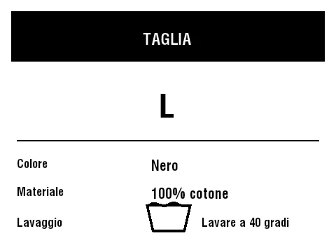 Anteprima di Etichetta taglia e confezione