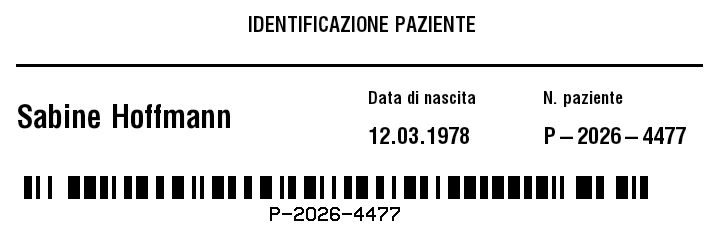 Anteprima di Braccialetto paziente