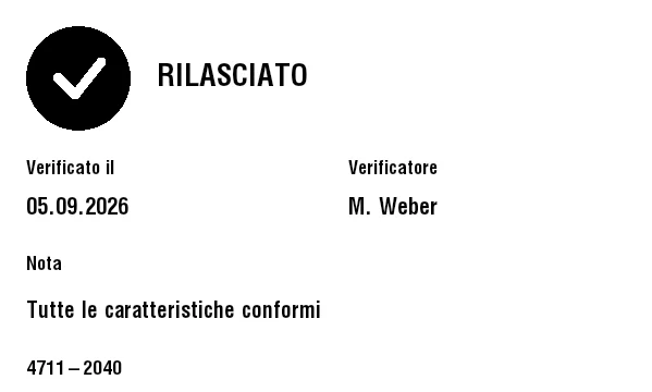 Anteprima di Etichetta stato qualità