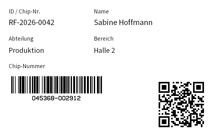 Vorschau von RFID-ID-Karte