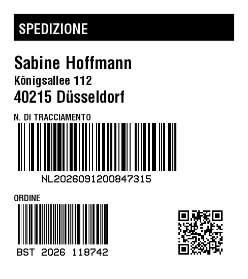 Anteprima di Spedizione con più codici a barre