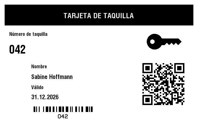 Vista previa de Tarjeta de taquilla