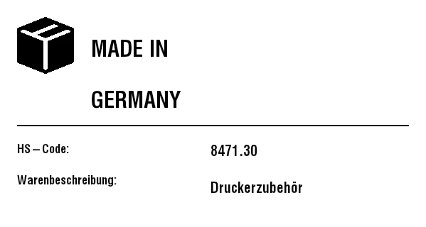Vorschau von Ursprungsland-Etikett (Made in)